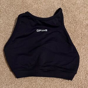 DFYNE Black Sports Bra